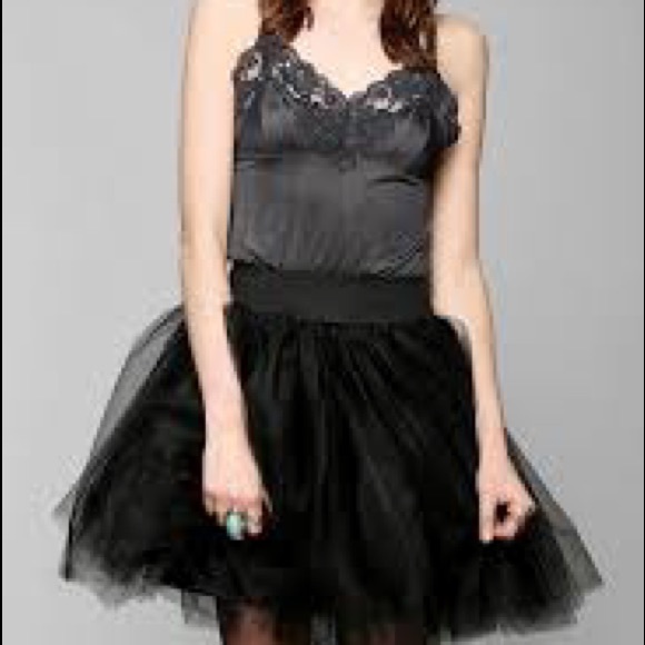 Urban Renewal by Urban Outfitters Tulle Slip Dress - Picture 1 of 6